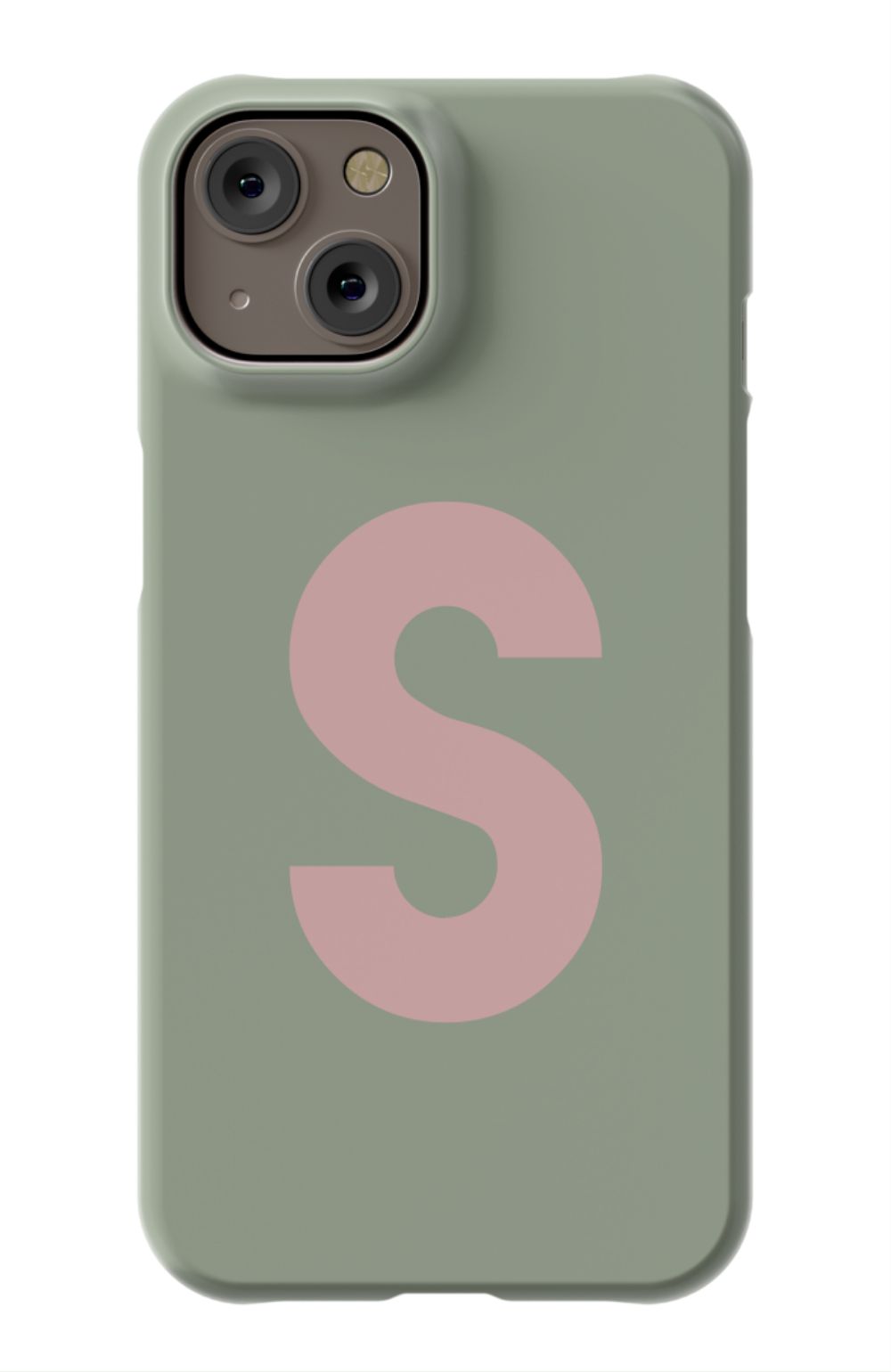 Nude Green Monogram Phone Case