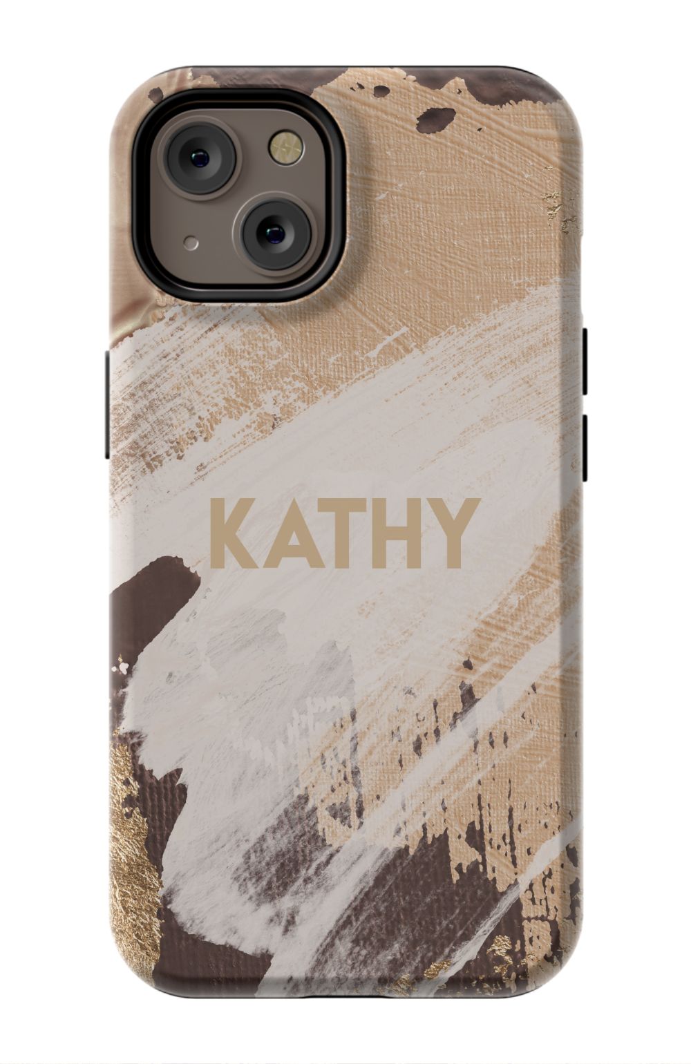 Personalized Beige Paint Phone Case