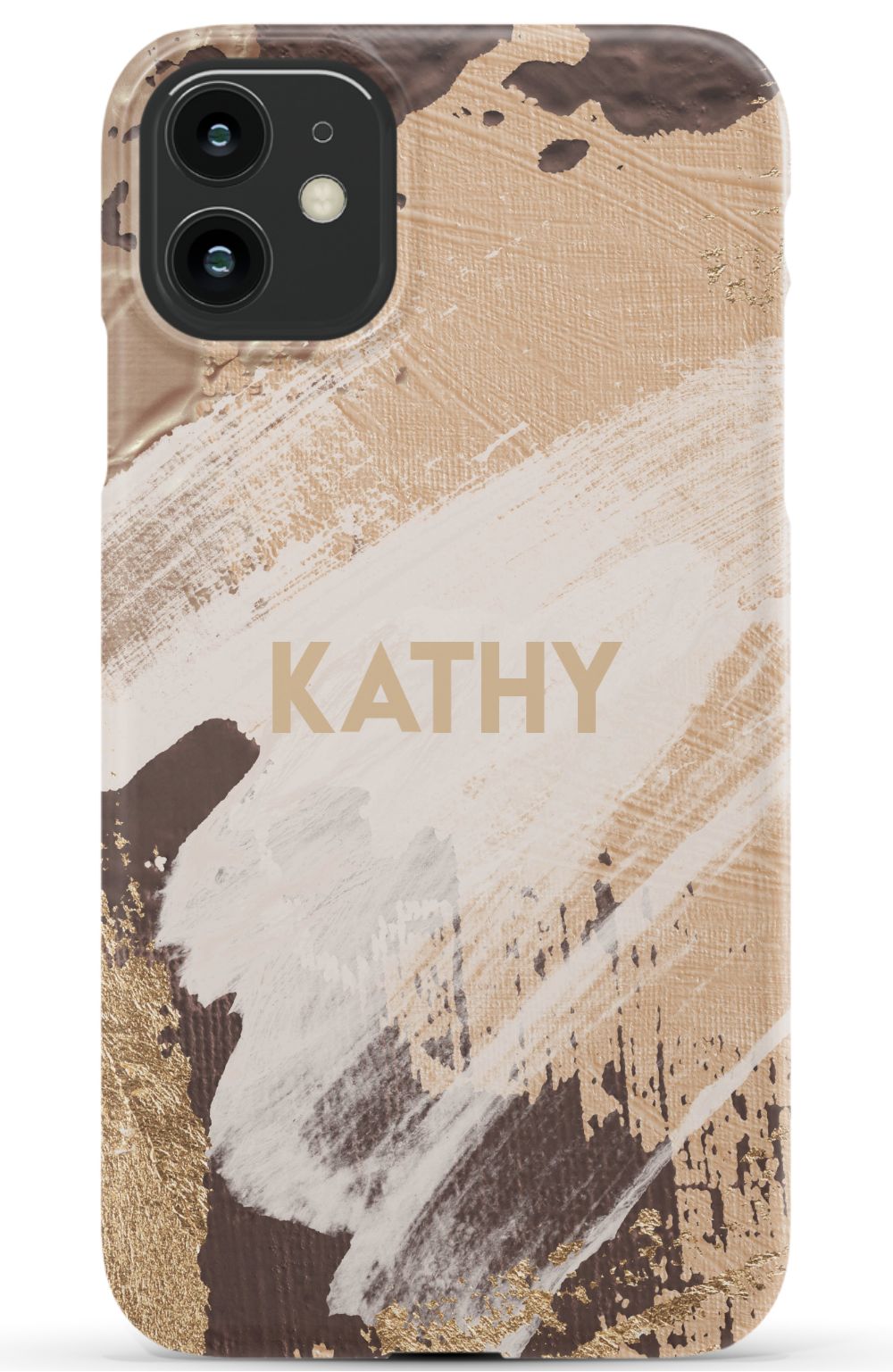 Personalized Beige Paint Phone Case