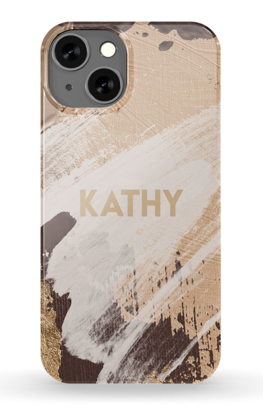 Personalized Beige Paint Phone Case