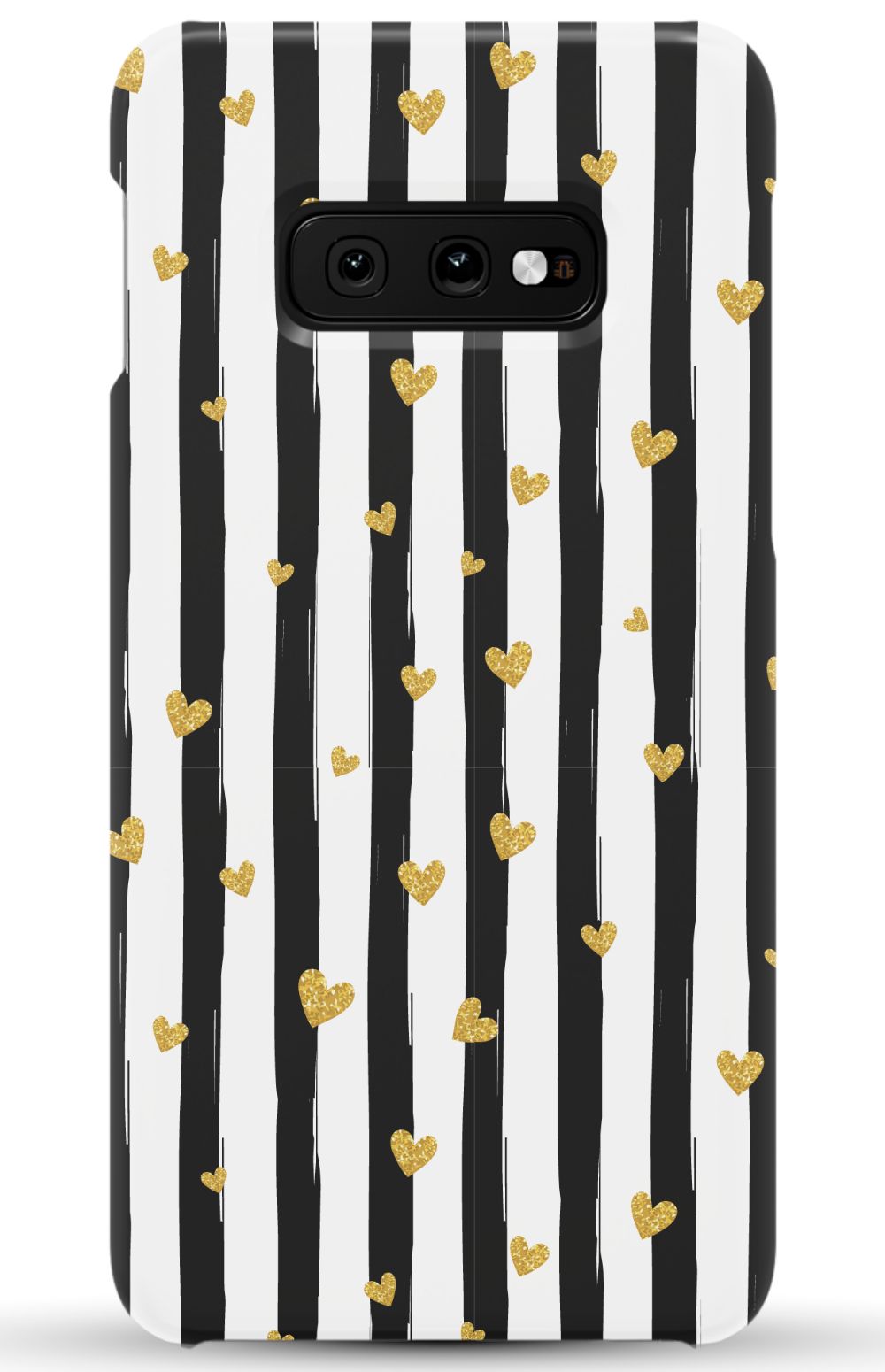 Personalized Stripes & Hearts Phone Case