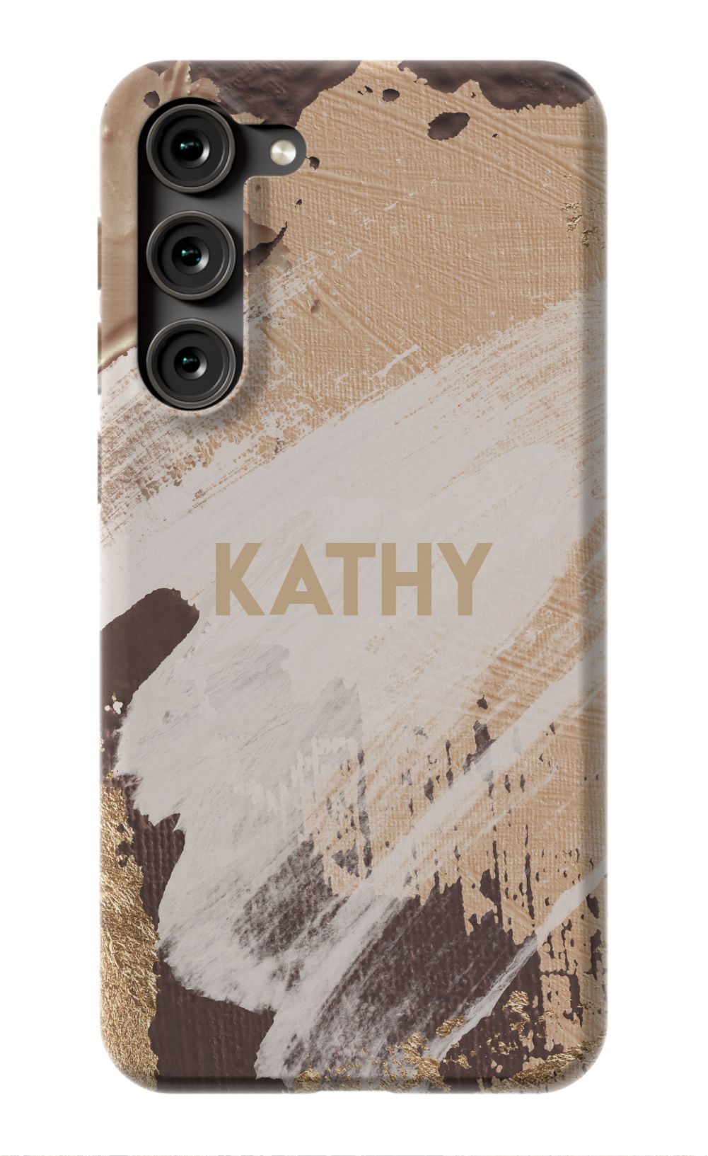 Personalized Beige Paint Phone Case