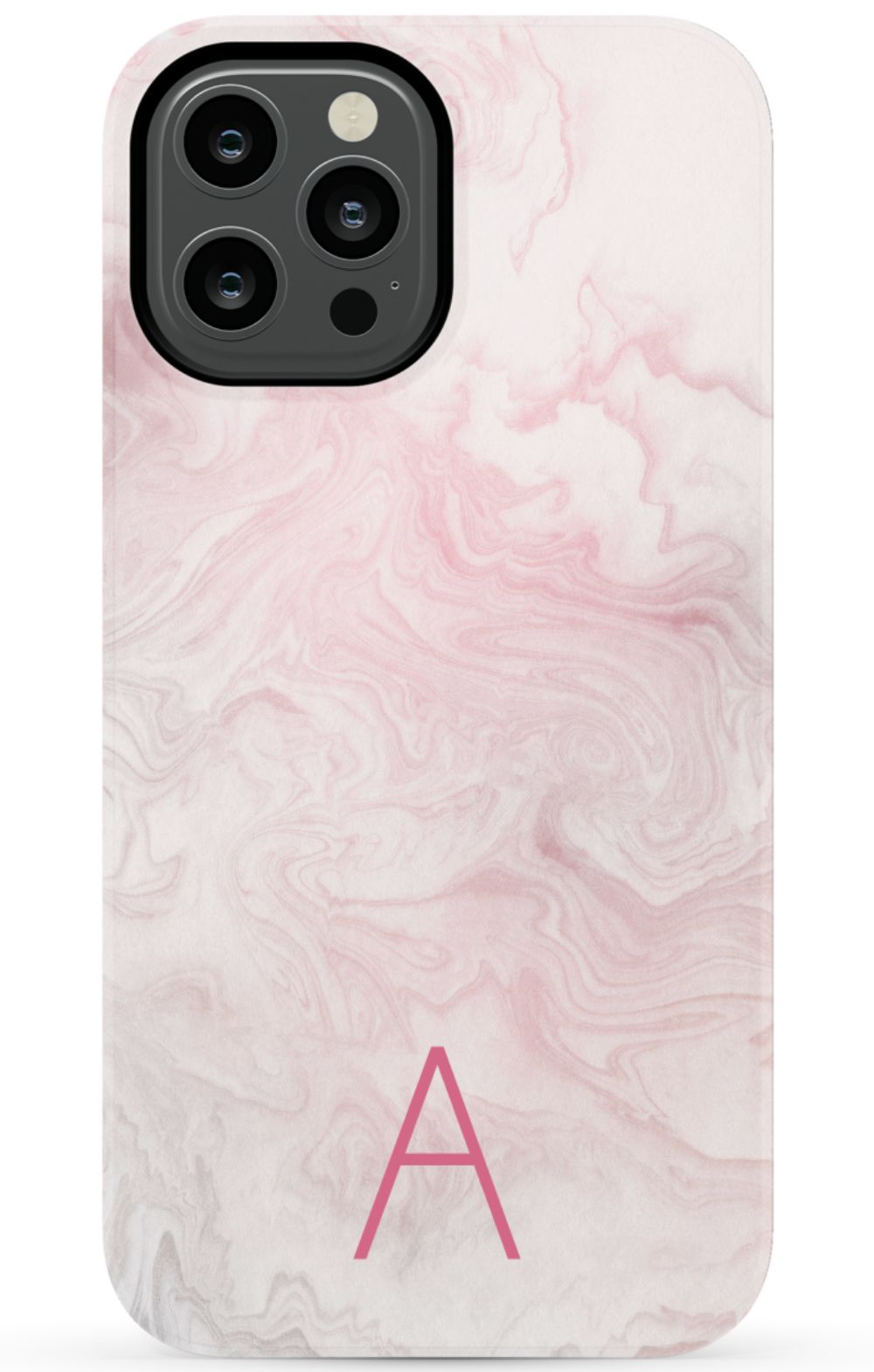 Pink Waves Monogram Phone Case