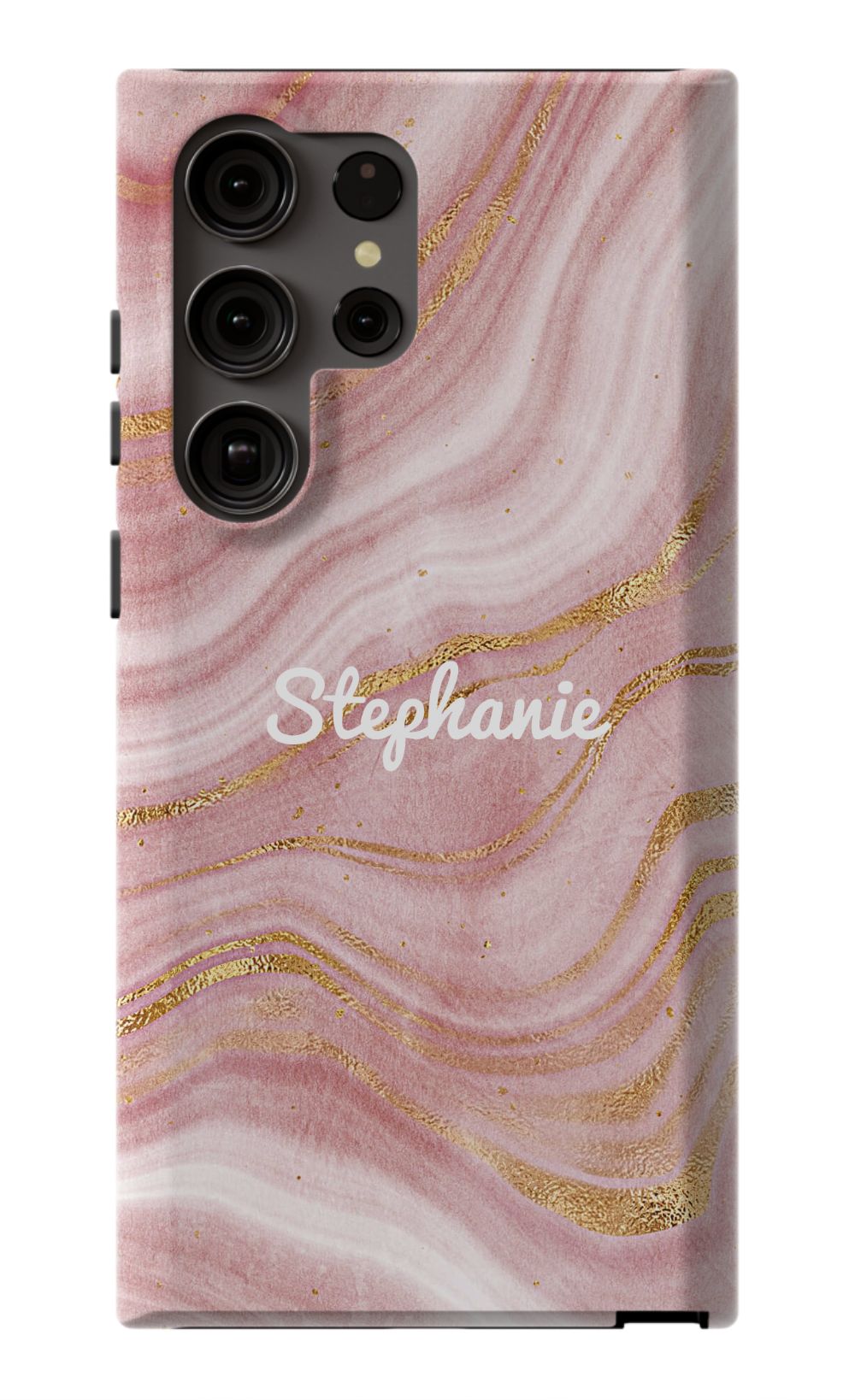 Personalized Pink Gold Emerald Phone Case