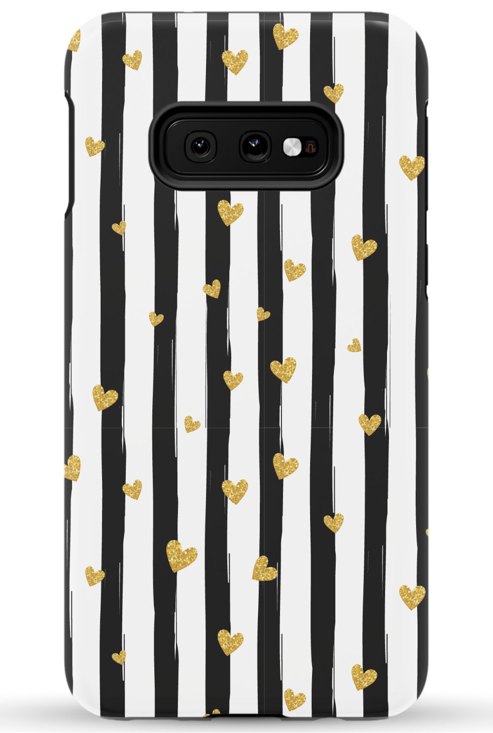 Personalized Stripes & Hearts Phone Case