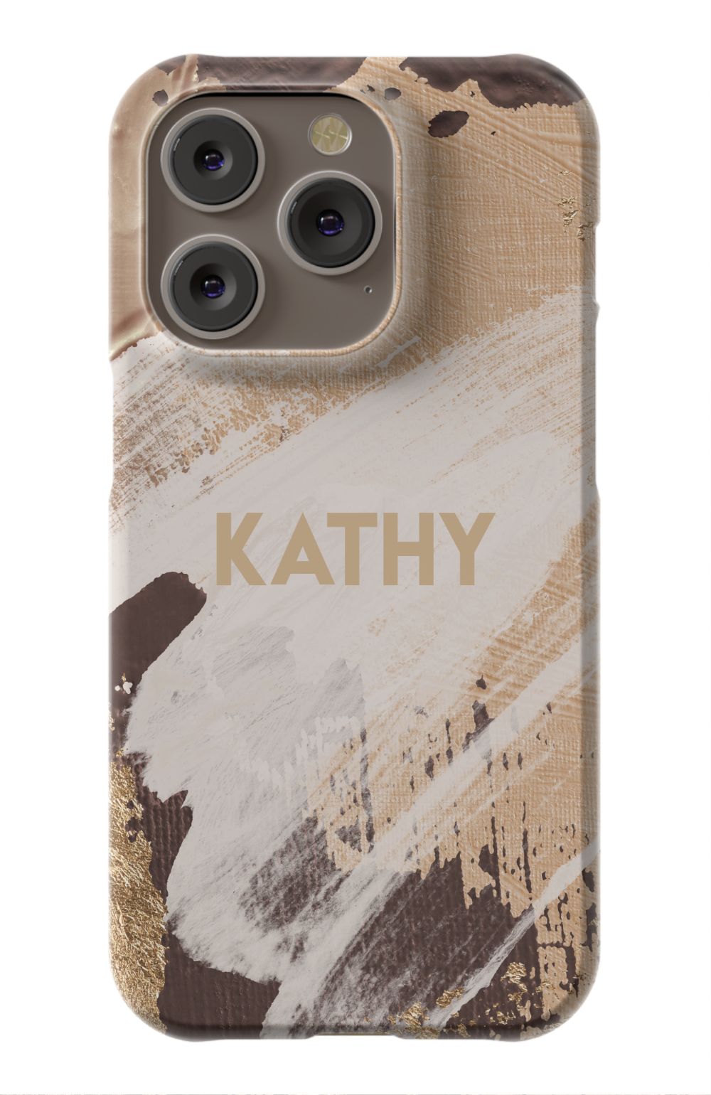 Personalized Beige Paint Phone Case