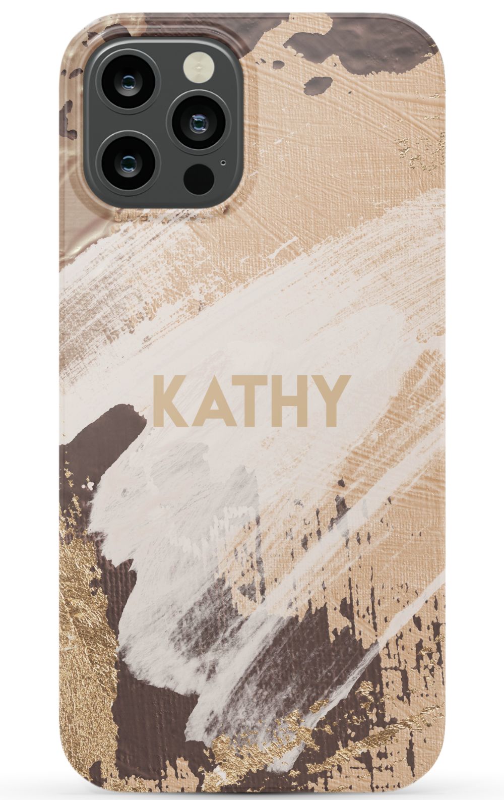 Personalized Beige Paint Phone Case