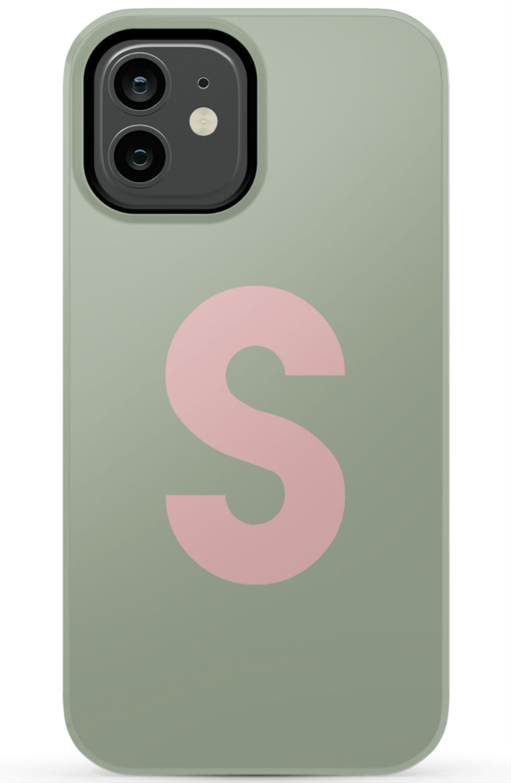 Nude Green Monogram Phone Case