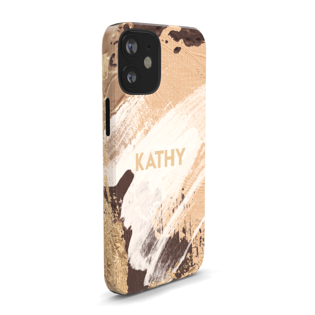 Personalized Beige Paint Phone Case