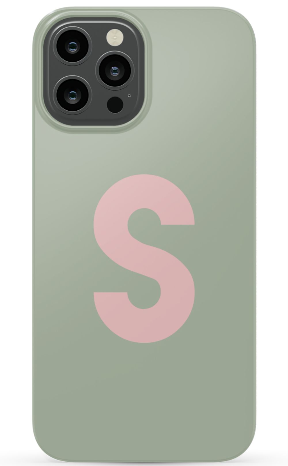 Nude Green Monogram Phone Case