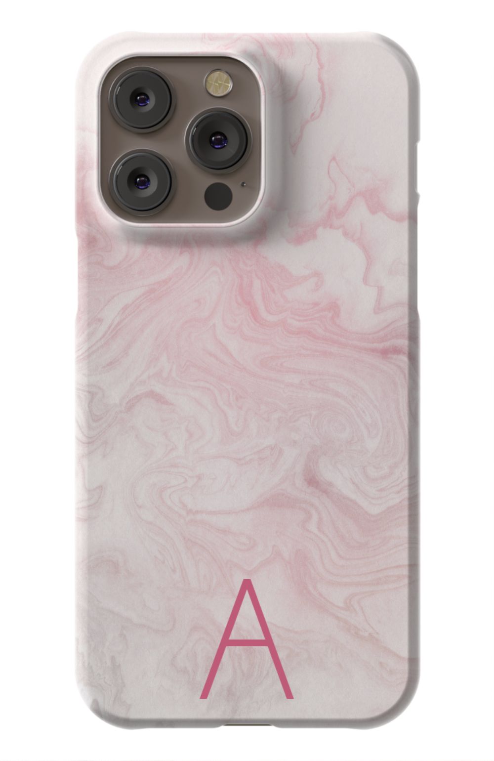 Pink Waves Monogram Phone Case