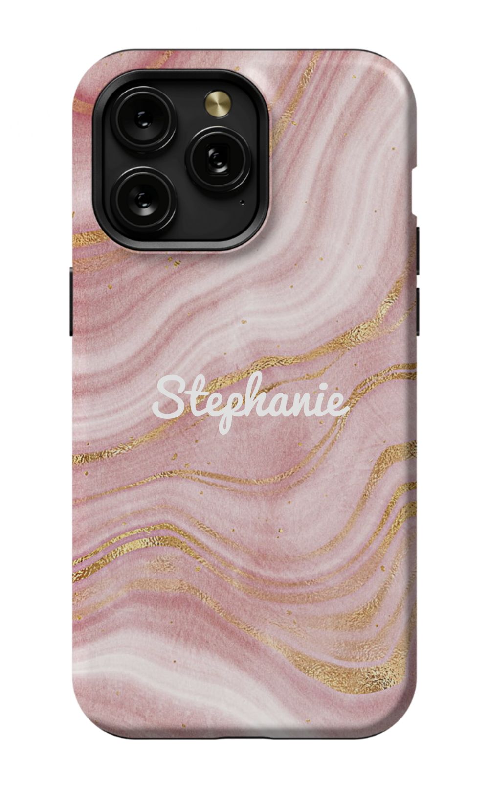 Personalized Pink Gold Emerald Phone Case