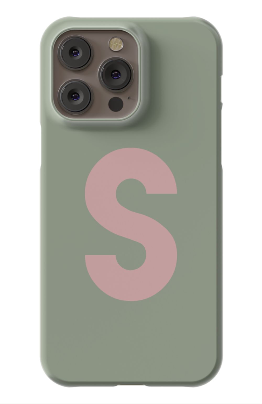 Nude Green Monogram Phone Case