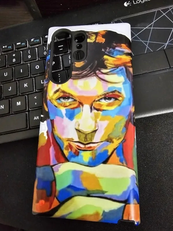 Custom phone case with cat portrait