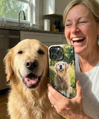 Custom phone case with family portrait