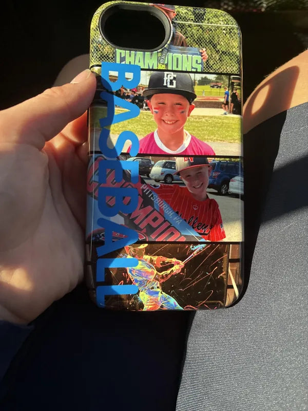 Custom phone case with birthday photo