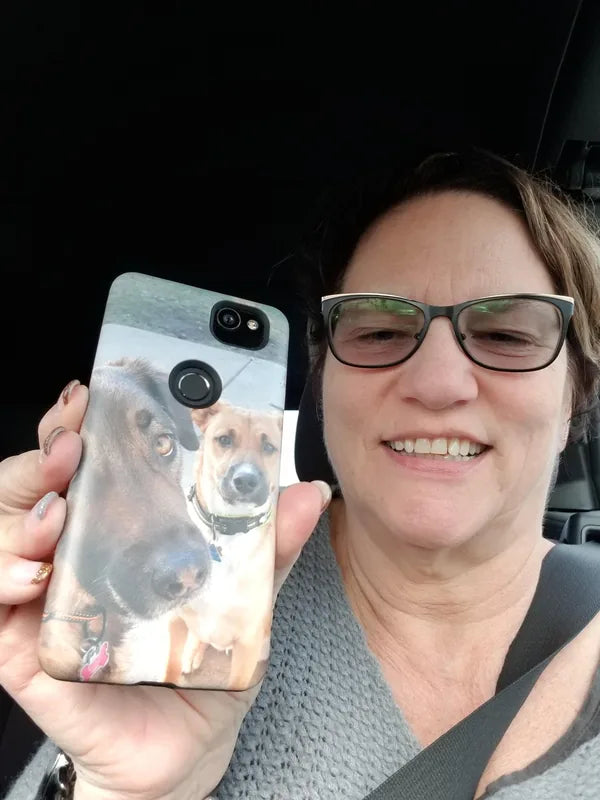Custom phone case with colorful photo print