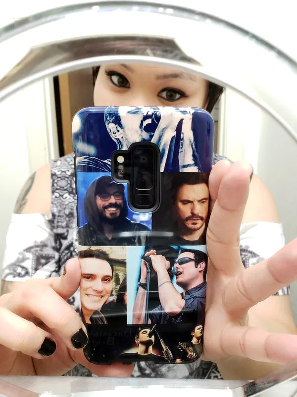 Custom phone case quality close-up showing print detail
